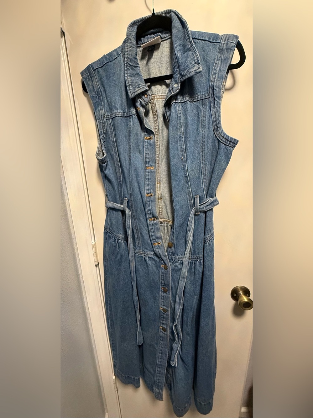 Universal Thread Denim Sleeveless Button-Down Dress Size 14